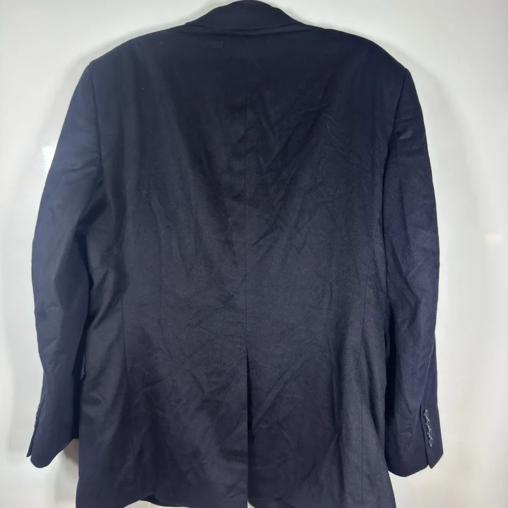 Jos A Bank Navy Blue 100% Cashmere Blazer Sport Coat Mens 42R Two Button 44051